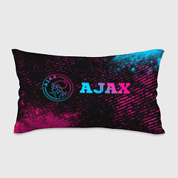 Подушка-антистресс Ajax - neon gradient: надпись и символ, цвет: 3D-принт