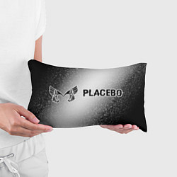 Подушка-антистресс Placebo glitch на светлом фоне: надпись и символ, цвет: 3D-принт — фото 2