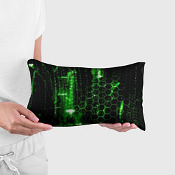 Подушка-антистресс Зелёный программный код, цвет: 3D-принт — фото 2