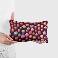 Подушка-антистресс Много нарисованных капкейков, цвет: 3D-принт — фото 2