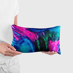 Подушка-антистресс Неоновые краски - абстракция, цвет: 3D-принт — фото 2