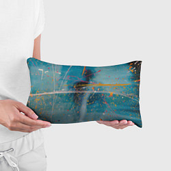 Подушка-антистресс Абстрактный голубой фон, тени и краски, цвет: 3D-принт — фото 2
