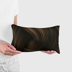Подушка-антистресс Тёмное-золотые пластины во тьме, цвет: 3D-принт — фото 2