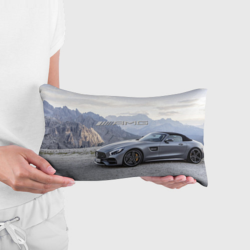 Подушка-антистресс Mercedes AMG V8 Biturbo cabriolet - mountains / 3D-принт – фото 3