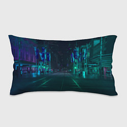 Подушка-антистресс Неоновая ночная улица, цвет: 3D-принт