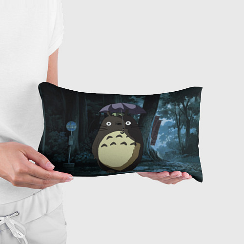 Подушка-антистресс Totoro in rain forest / 3D-принт – фото 3