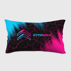 Подушка-антистресс Citroen - neon gradient: надпись и символ, цвет: 3D-принт
