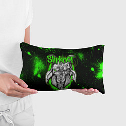 Подушка-антистресс Slipknot зеленый козел, цвет: 3D-принт — фото 2