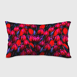 Подушка-антистресс Тюльпаны - поле красных цветов, цвет: 3D-принт