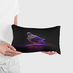 Подушка-антистресс Неоновый голубь, цвет: 3D-принт — фото 2