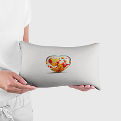 Подушка-антистресс Влюблённые сердца - сувенир, цвет: 3D-принт — фото 2