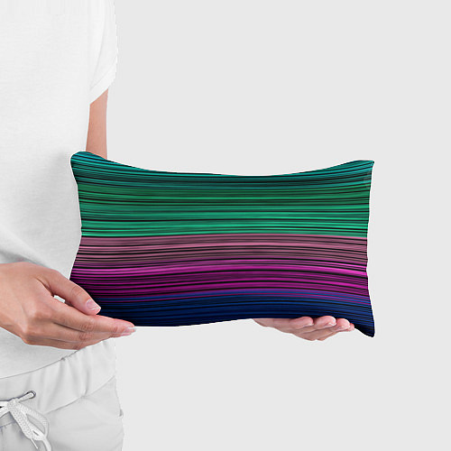 Подушка-антистресс Разноцветные неоновые шелковые нити / 3D-принт – фото 3