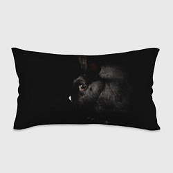 Подушка-антистресс Чёрный большой кролик, цвет: 3D-принт
