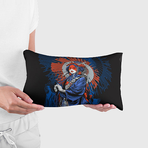 Подушка-антистресс Гейша с рваным зонтиком / 3D-принт – фото 3