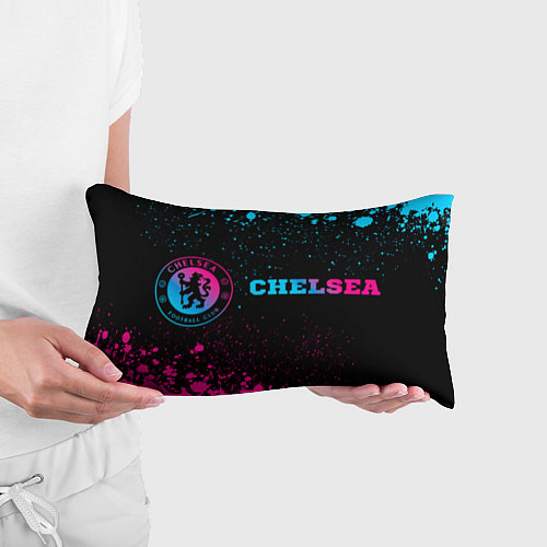 Подушка-антистресс Chelsea - neon gradient: надпись и символ / 3D-принт – фото 3