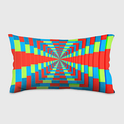 Подушка-антистресс Разноцветный туннель - оптическая иллюзия, цвет: 3D-принт
