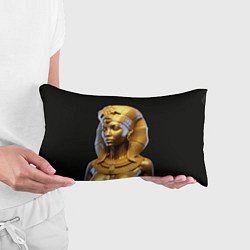 Подушка-антистресс Нейросеть - золотая египетская богиня, цвет: 3D-принт — фото 2