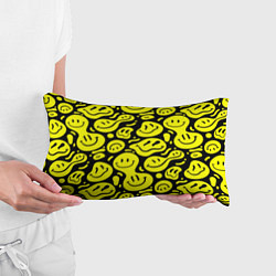 Подушка-антистресс Кислотный желтый смайлик, цвет: 3D-принт — фото 2