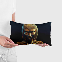 Подушка-антистресс Нейросеть - золотая статуя египетской царицы, цвет: 3D-принт — фото 2