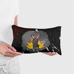 Подушка-антистресс Черный кролик у которого все хорошо, цвет: 3D-принт — фото 2