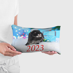 Подушка-антистресс Кролик символ наступающего нового года, цвет: 3D-принт — фото 2