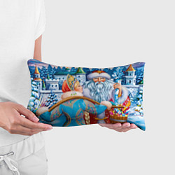 Подушка-антистресс Дед Мороз со Снегуркой, цвет: 3D-принт — фото 2