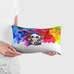 Подушка-антистресс Милый пандёныш - великий художник, цвет: 3D-принт — фото 2