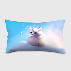 Подушка-антистресс Заснеженный котик, цвет: 3D-принт