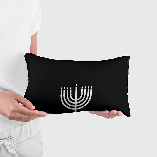 Подушка-антистресс Белая менора для праздника огней / 3D-принт – фото 3