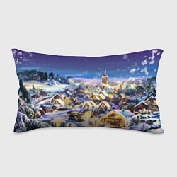 Подушка-антистресс Рождественская деревня, цвет: 3D-принт