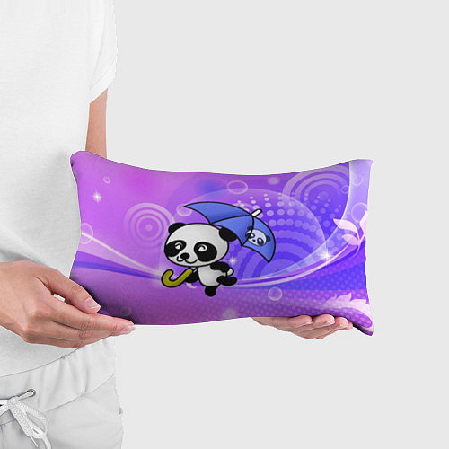 Подушка-антистресс Панда с зонтиком бежит в гости / 3D-принт – фото 3