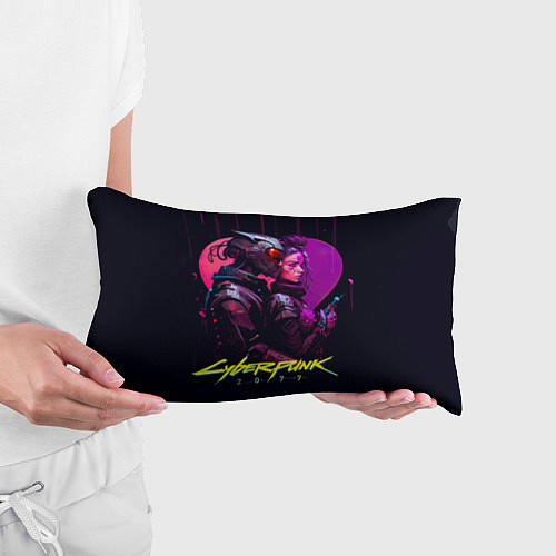 Подушка-антистресс Cyberpunk - cyberlove / 3D-принт – фото 3