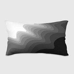Подушка-антистресс Черно белые волны, цвет: 3D-принт