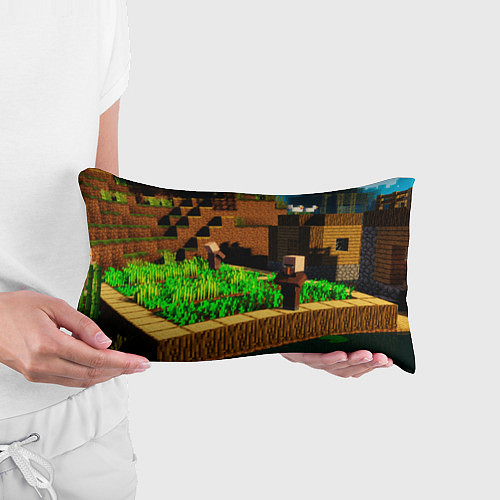 Подушка-антистресс Minecraft ферма / 3D-принт – фото 3