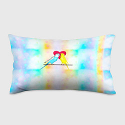 Подушка-антистресс Влюбленные волнистые попугайчики, цвет: 3D-принт
