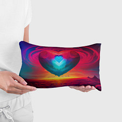 Подушка-антистресс Сердце мира, цвет: 3D-принт — фото 2