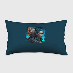 Подушка-антистресс Киберпанк - детективы, цвет: 3D-принт