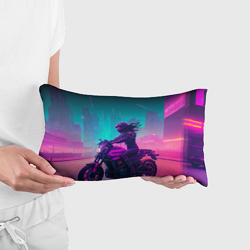 Подушка-антистресс Cyberpunk moto / 3D-принт – фото 3