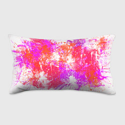 Подушка-антистресс Разбрызганная красная краска - светлый фон, цвет: 3D-принт