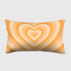 Подушка-антистресс Hearts orange, цвет: 3D-принт