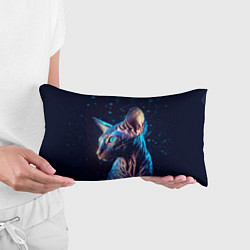 Подушка-антистресс Кот сфинкс и искорки, цвет: 3D-принт — фото 2