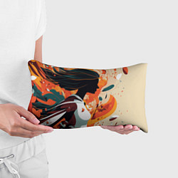 Подушка-антистресс Девушка идёт: силуэт, цвет: 3D-принт — фото 2