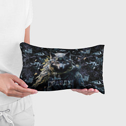 Подушка-антистресс Волк воин в камуфляже, цвет: 3D-принт — фото 2