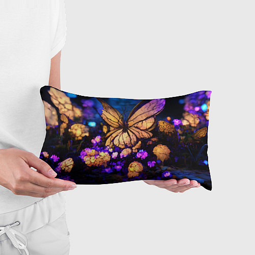 Подушка-антистресс Цветок бабочка midjouney / 3D-принт – фото 3