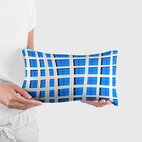 Подушка-антистресс Синяя клетка / 3D-принт – фото 3