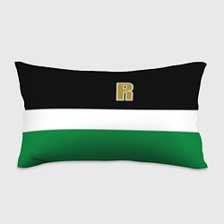 Подушка-антистресс Буква R цветные полосы, цвет: 3D-принт