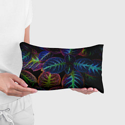 Подушка-антистресс Неоновые листья растений, цвет: 3D-принт — фото 2