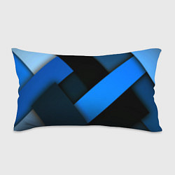 Подушка-антистресс Геометрия синие полосы, цвет: 3D-принт