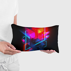 Подушка-антистресс Neon stripes color, цвет: 3D-принт — фото 2