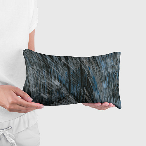 Подушка-антистресс Тёмные листы стёкол / 3D-принт – фото 3